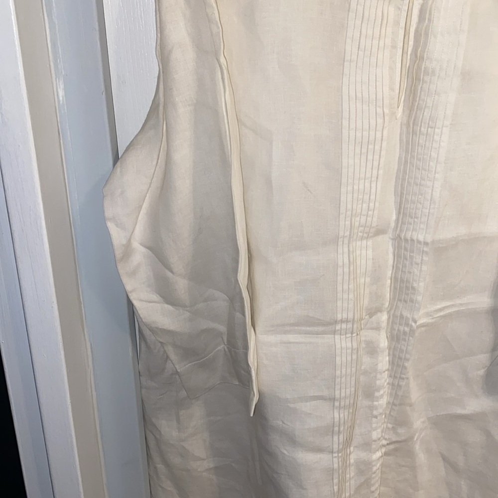 Lafayette 148 NY Linen Tunic Shirt - Picture 3 of 10